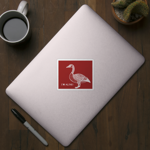Canada Goose - I'm Alive! - meaningful animal design by Green Paladin